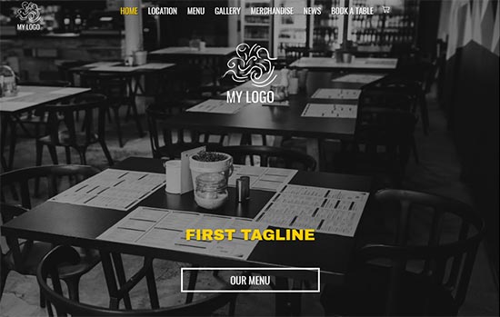 Food and Drink html website template